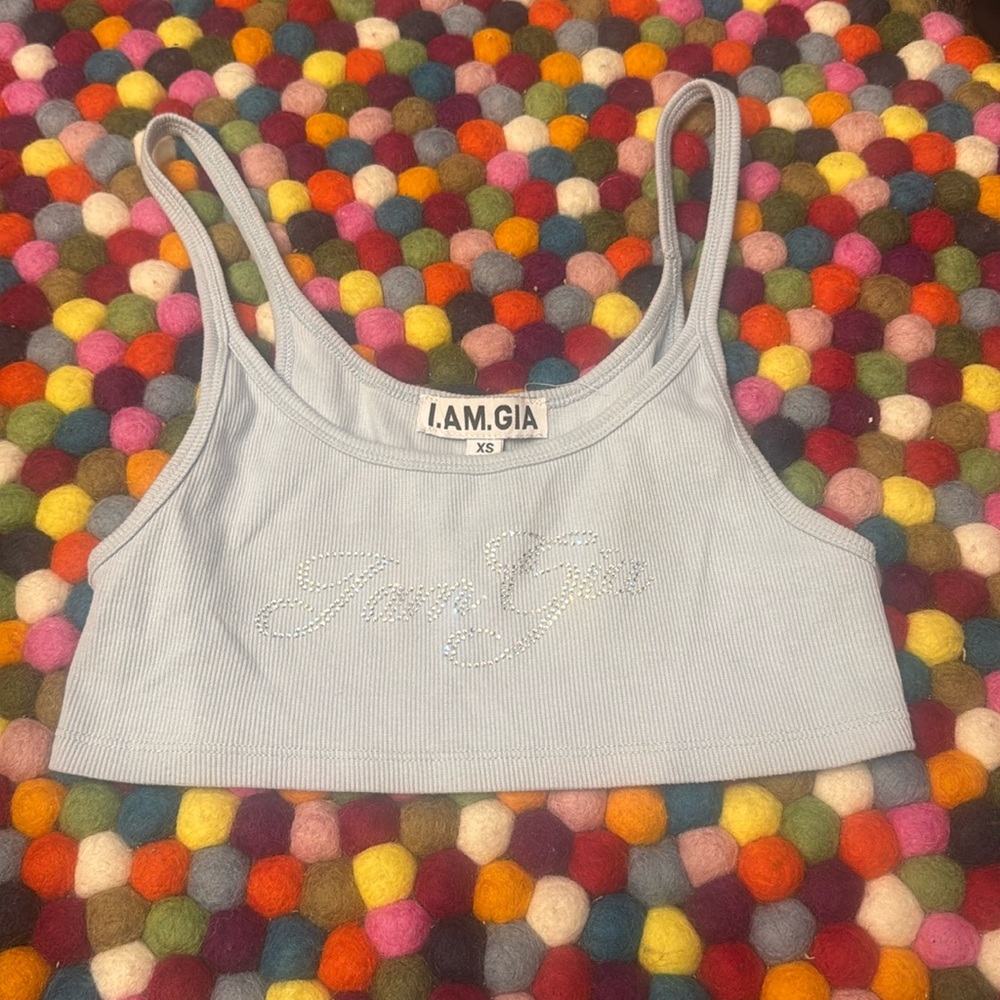 I AM GIA cropped tank